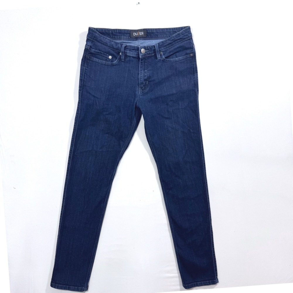 DUER L2X Performance Denim Slim Fit Men's Jeans Blue 31 31x32‎ Gusset Everyday
